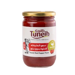 دبس فلفل أحمر حلو بدون بذور 650 غرام – نكهة غنية وطعم مميز، قوام ناعم وجودة عالية، منتج جاهز للاستخدام، مثالي لإضافة طعم مركز ولذيذ للأطباق والطبخ اليومي