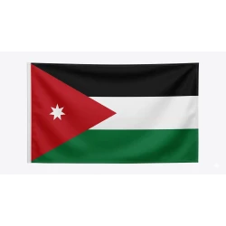علم الأردن قماش فاخر مقاس 45×90 سم | راية المملكة الأردنية الهاشمية عالية الجودة للمناسبات الوطنية والسيارات والمكاتب مقاوم للعوامل الجوية وألوان زاهية ثابتة لا تتغير