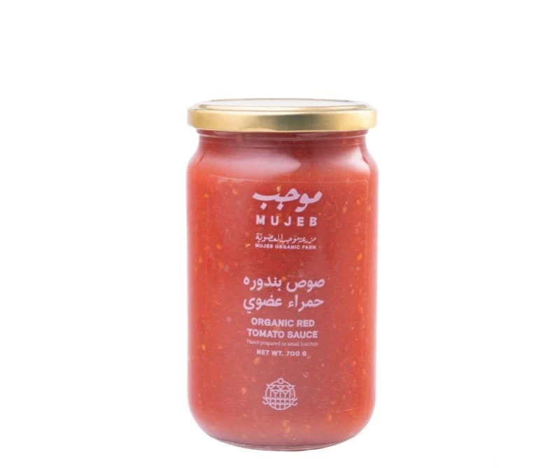 صوص بندورة حمراء عضوي 700غرام  بطعم طبيعي غني وقوام ناعم مثالي للطبخ اليومي وتحضير الصلصات والمعكرونة والأطباق المختلفة - موجب