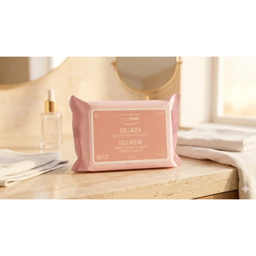 Deep Fresh Collagen Makeup Removing Wipes 25 Count, Deep Cleansing Facial Wipes for All Skin Types, Hydrating and Gentle - DeepFresh - Image 3