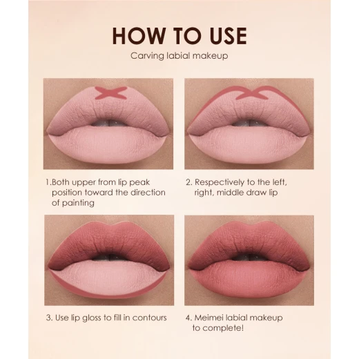 Lip Liner & Gloss Set2-in-1 #2 – Matte Finish, Long-Lasting Lip Color Duo for Smooth, Defined Lips with Rich Pigment, Easy Application, and All-Day Wear - Image 2
