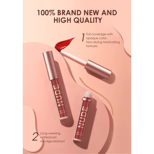 Lip Liner & Gloss Set2-in-1 #2 – Matte Finish, Long-Lasting Lip Color Duo for Smooth, Defined Lips with Rich Pigment, Easy Application, and All-Day Wear - Image 7