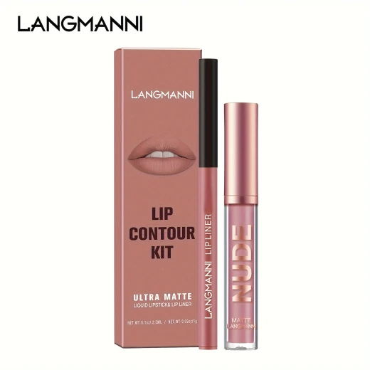 Lip Liner & Gloss Set2-in-1 #2 – Matte Finish, Long-Lasting Lip Color Duo for Smooth, Defined Lips with Rich Pigment, Easy Application, and All-Day Wear - Image 9