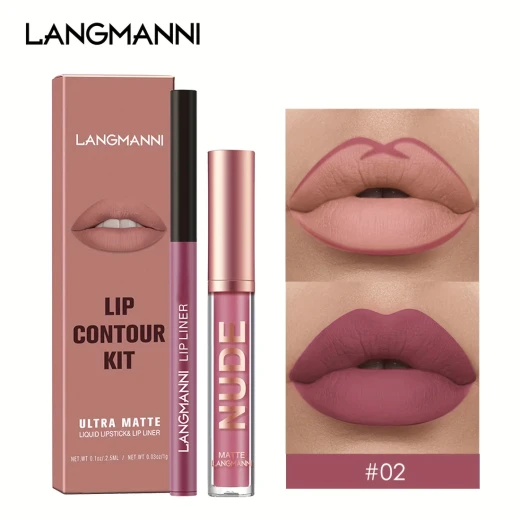 Lip Liner & Gloss Set2-in-1 #2 – Matte Finish, Long-Lasting Lip Color Duo for Smooth, Defined Lips with Rich Pigment, Easy Application, and All-Day Wear - Image 10