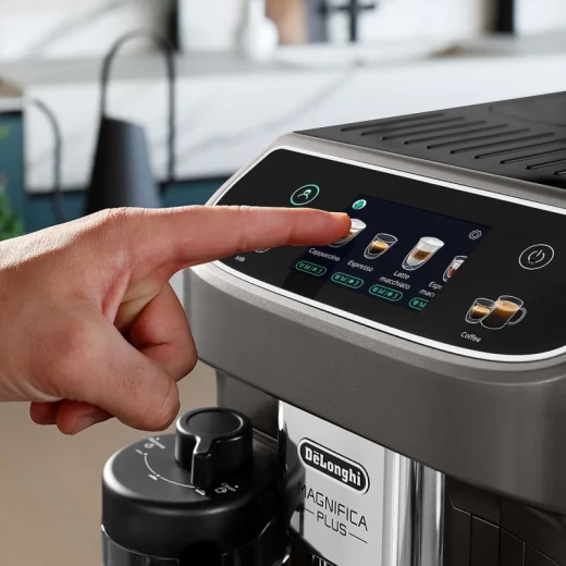 De'Longhi Magnifica Plus ECAM320.70.TB Fully Automatic Coffee Maker, Titanium Black, elegant design with professional performance for easy, high-quality coffee brewing at home - Image 7