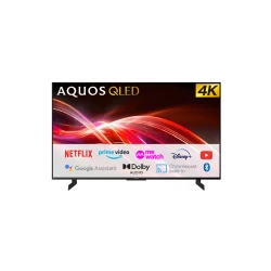 شاشة شارب 98 بوصة Google TV QLED بدقة 4K ألترا HD موديل 4T-C98HN7000X بتقنية كوانتم دوت 144Hz مع دولبي فيجن ودولبي أتموس شاشة ذكي للألعاب مع مساعد Google وتحكم صوتي بدون استخدام اليدين وشاشة سينما منزلية