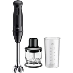 Braun MQ30201MBK Hand Blender MultiQuick 3 Series, powerful and compact design with dual speed control and SplashControl technology, ideal for soups, sauces, purees and everyday kitchen use** - Braun