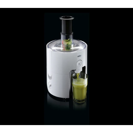 عصارة براون PurEase SJ3100 بيضاء بقوة 500 واط، تقنية FastXtract لاستخلاص سريع للعصير، تصميم عملي وسهل الاستخدام، مناسبة لتحضير عصائر طازجة من الفواكه والخضروات بكفاءة عالية في المنزل يومياً - Image 2