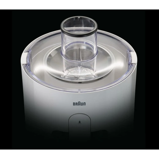 عصارة براون PurEase SJ3100 بيضاء بقوة 500 واط، تقنية FastXtract لاستخلاص سريع للعصير، تصميم عملي وسهل الاستخدام، مناسبة لتحضير عصائر طازجة من الفواكه والخضروات بكفاءة عالية في المنزل يومياً - Image 4