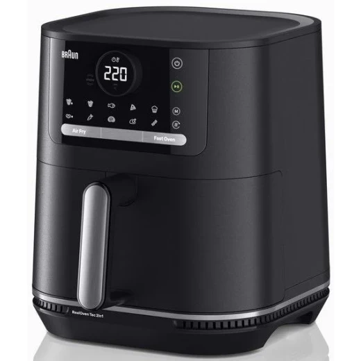 قلاية براون MultiFry 5 الهوائية 2 في 1 HF 5050 أسود، تقنية RealOven، سعة 6.0 لتر قلاية براون MultiFry 5 الهوائية 2 في 1 HF 5050 أسود، تقنية RealOven، سعة 6.0 لتر