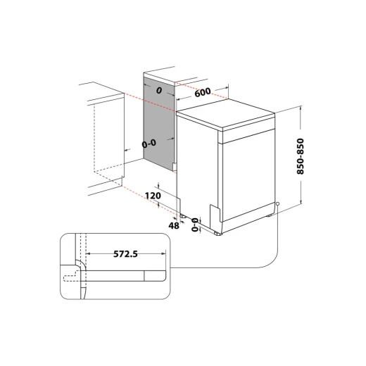 Ariston Dishwasher 15 Place Settings Inox Stainless Steel Finish A+++ Energy Efficient, powerful cleaning performance with multiple wash programs, quiet operation and low water consumption, ideal for family use - Image 6