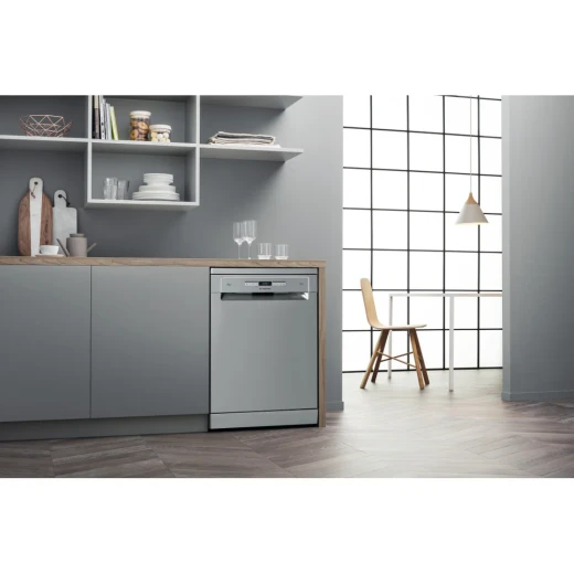 Ariston Dishwasher 15 Place Settings Inox Stainless Steel Finish A+++ Energy Efficient, powerful cleaning performance with multiple wash programs, quiet operation and low water consumption, ideal for family use - Image 2