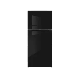 Skyworth SRD-495WTPGE Refrigerator 401L Black Glass Two Door No Frost, powerful cooling with frost-free technology, energy-efficient design, spacious storage and even air distribution, ideal for modern kitchen use