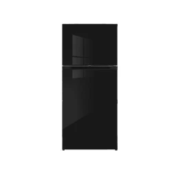 Skyworth SRD-495WTPGE Refrigerator 401L Black Glass Two Door No Frost, powerful cooling with frost-free technology, energy-efficient design, spacious storage and even air distribution, ideal for modern kitchen use