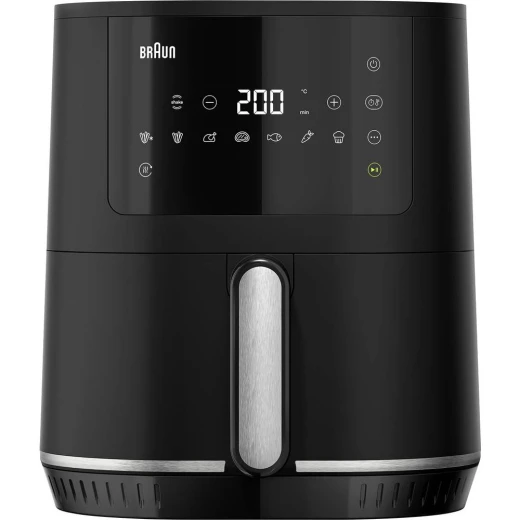 Braun MultiFry 5 Air Fryer HF5030 Black 6.0L Capacity with 8 cooking programs, RealAir technology for even hot air circulation, healthy oil-free cooking, versatile for frying roasting and baking, easy to use and clean Braun MultiFry 5 Air Fryer HF5030 Black 6.0L Capacity with 8 cooking programs, RealAir technology for even hot air circulation, healthy oil-free cooking, versatile for frying roasting and baking, easy to use and clean