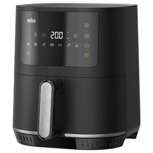 Braun MultiFry 5 Air Fryer HF5030 Black 6.0L Capacity with 8 cooking programs, RealAir technology for even hot air circulation, healthy oil-free cooking, versatile for frying roasting and baking, easy to use and clean - Image 3