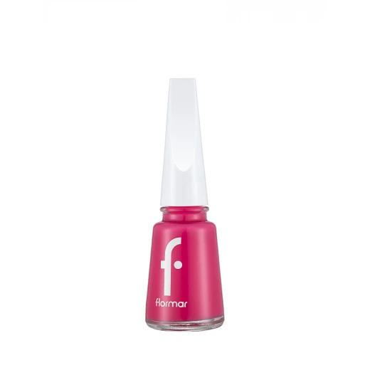 Flormar Nail Enamel 562 Pink, high pigment glossy nail polish, soft pink shade, long-lasting shine, smooth quick-dry formula for flawless and elegant manicure look