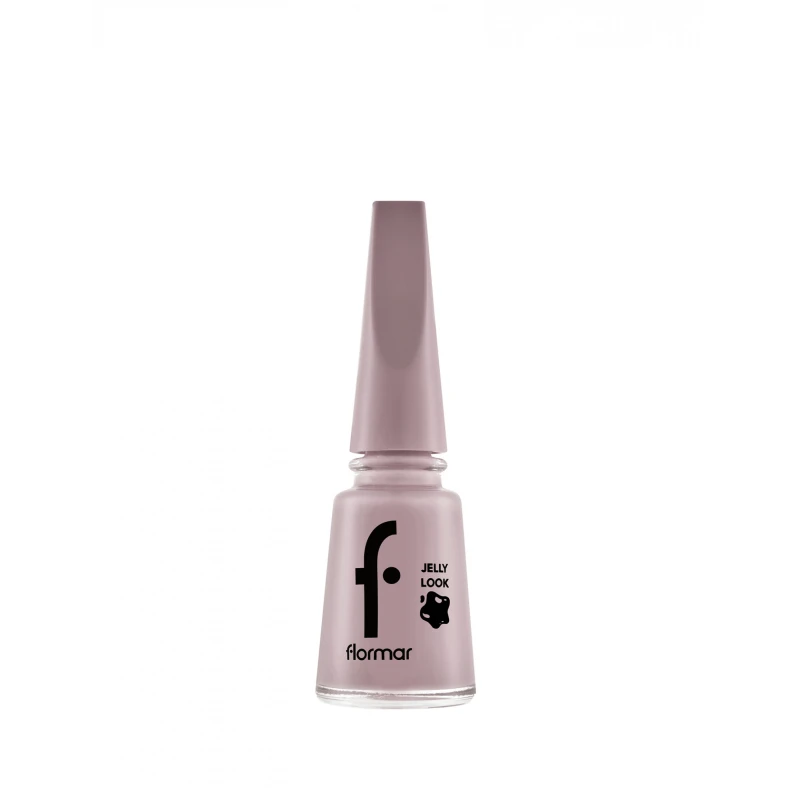Flormar Jelly Look Nail Enamel JL51 Perfect Selfie Gel Effect High Shine Nail Polish Transparent Glossy Finish Long Lasting Salon Quality Easy Application Even Coverage Trendy Look Nails - Flormar