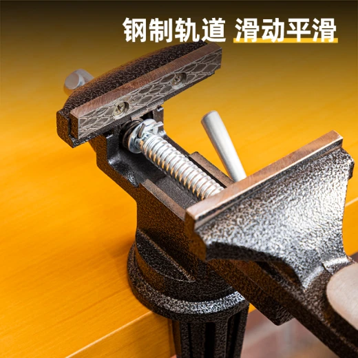 Deli Table Vise 70mm Opening Carpenter's Supplies Ductile Cast Iron Heavy Duty Clamping Jaw Suitable For Woodworking Metalworking And General Purpose Use - Deli - Image 2