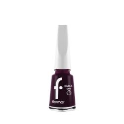 Flormar Quick Dry Nail Enamel QD08 Tender Salmon Fast Drying 60 Seconds Glossy Soft Salmon Shade Long Lasting High Coverage 11ml