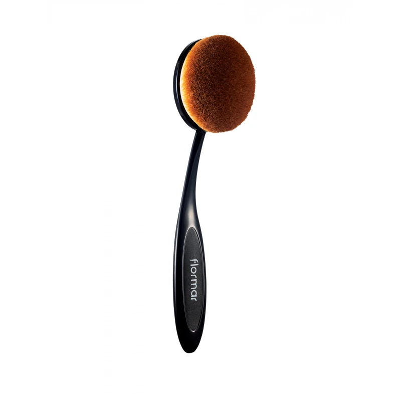 Flormar Oval Foundation Brush 039 Redesign Makeup Brush Oval Shape Foundation Application Brush Smooth Even Coverage Natural Finish Vegan Dense Bristles Professional Makeup Tool - Flormar