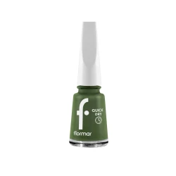 Flormar Quick Dry Nail Enamel Fast Drying Lightweight Formula High Gloss Finish Green Shade QD51 Green First Long Lasting Smooth Application Quick Dry Nail Polish for Fresh Elegant and Vibrant Look