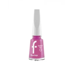 Flormar Quick Dry Nail Enamel QD45 Dress For Night Fast Drying Nail Polish High Pigment Glossy Finish Long Lasting Shine Lightweight Formula Smooth Application