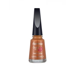 Flormar Quick Dry Nail Enamel QD47 Cookie Time Fast Drying Nail Polish High Pigment Glossy Finish Long Lasting Shine Lightweight Formula Neutral Beige Shade