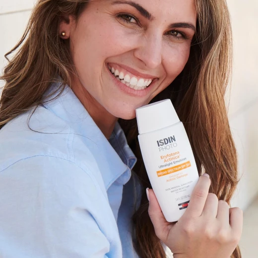 ISDIN Eryfotona Actinica SPF 50+ | Mineral Sunscreen for Face with Zinc Oxide | 100% Mineral UV Filters | No White Cast, Suitable for Sensitive Skin, Dermatologist Recommended - Isdin - Image 7