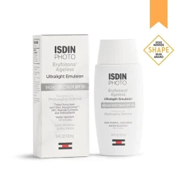 إيسدين إيريفوتونا إيجلس إيمولشن خفيفة جداً SPF50 سعة 100 مل، واقي شمس متقدم للوجه، يوفر حماية عالية من الأشعة فوق البنفسجية، تركيبة خفيفة غير دهنية، مناسب للاستخدام اليومي لجميع أنواع البشرة