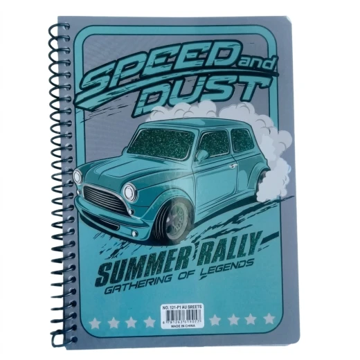 Kids spiral notebook 80 sheets with fun cartoon illustrations inside, high-quality lined pages perfect for school and creativity - Amigo - Image 3