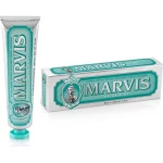معجون أسنان مارفيس يانسون نعناع 85 مل – معجون أسنان إيطالي فاخر بنكهة اليانسون والنعناع، يساعد على تنظيف الأسنان وإنعاش النفس ويمنح انتعاشاً يدوم طويلاً للعناية اليومية بالفم - مارفيس