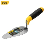 Deli EDL509206 6 Inch Bricklaying Trowel Manganese Steel Construction Tool for Durable Brickwork and Masonry Projects Professional Grade 6" Size - Deli