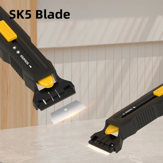 Deli EDL365107v Multi Function Cleaning Scraper Standard Size Durable Ergonomic Design For Various Surfaces Includes Plastic Handle And 1 Scraper Blade Easy To Use And Store - Deli - Image 2