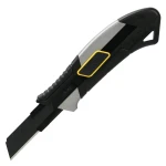 Deli 18mm Aluminum Alloy Utility Knife SK2 Blade TPR ABS Body Standard Color - Deli