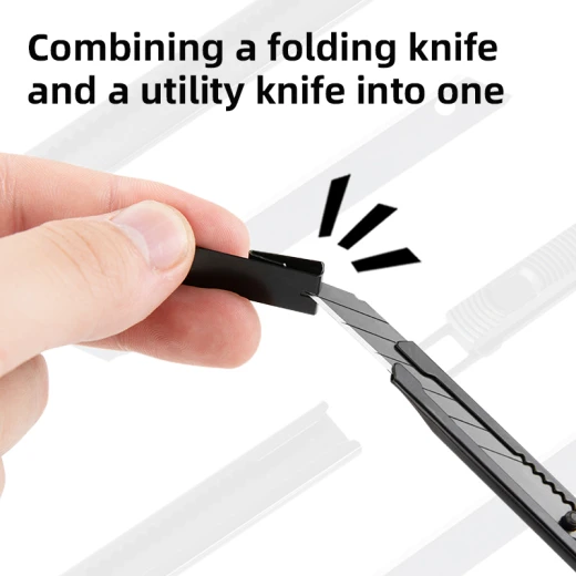 Deli 9mm SK5 Snap-Off Blade Utility Knife, Auto-Lock, Standard Size - Deli - Image 6