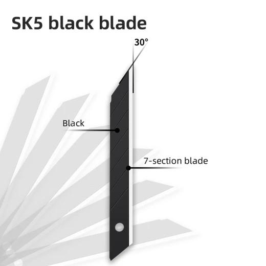 Deli 9mm SK5 Snap-Off Blade Utility Knife, Auto-Lock, Standard Size - Deli - Image 3