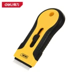 Deli DL365105 Degumming Scraper Tool, ABS Blade, Rubberized Handle, Standard Color - Deli