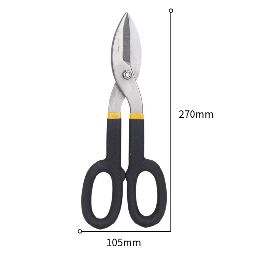 Deli 10 Inch Tin Snip EDL25910, Carbon Steel Blades, Two-Color Grip - Deli - Image 2