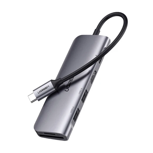 محول يو جرين 6 في 1 USB-C منفذ HDMI 4K قارئ بطاقات SD/TF 3 منافذ USB 3.0 - يوجرين - Image 8