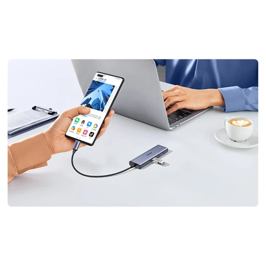 محول يو جرين CM511 USB-C إلى HDMI مع 3 منافذ USB-A 3.0 وقارئ بطاقات SD/TF - يوجرين - Image 2