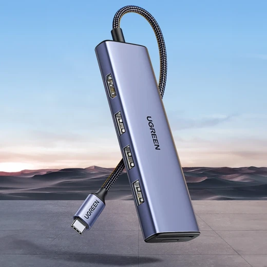 محول يو جرين CM511 USB-C إلى HDMI مع 3 منافذ USB-A 3.0 وقارئ بطاقات SD/TF - يوجرين - Image 5