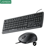 UGREEN MK331 Wireless Keyboard and Mouse Combo – Black | Ergonomic Full-Size Set for Office & Home Use - Ugreen
