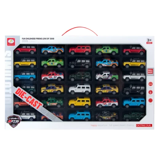 30-Piece Plastic Toy Car Set for Kids – Pull Back Cars Collection with Assorted Designs, Educational Play Vehicles for Ages 3+ 30-Piece Plastic Toy Car Set for Kids – Pull Back Cars Collection with Assorted Designs, Educational Play Vehicles for Ages 3+