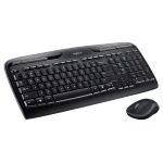مجموعة لوجيتك MK330 اللاسلكية للوحة المفاتيح والفأرة بالحجم الكامل مع مفاتيح الوسائط - لوجيتك
