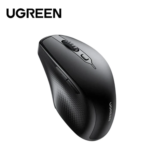 UGREEN MU101 Wireless Ergonomic Mouse Blue 2.4G and Bluetooth 5.0 Dual Mode Connection for Laptops and Desktop PCs, Featuring Comfortable Design and Long Battery Life - Ugreen - Image 4