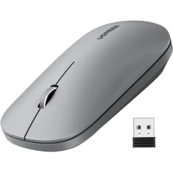 UGREEN PC Mouse Wireless Quiet With 4000 DPI, 2.4GHz Connection, 18 Months Battery Life, USB Wireless Mouse Compatible With Laptop Computer Windows 11 macOS Linux (Grey)