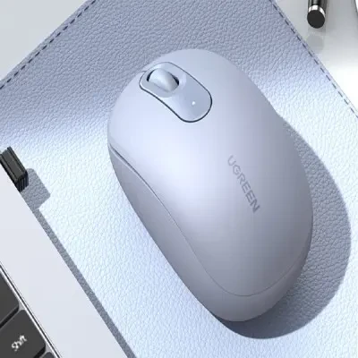 UGREEN MU105 2.4G Wireless Mouse Dusty Blue Ergonomic Design 2400 DPI - Ugreen - Image 5