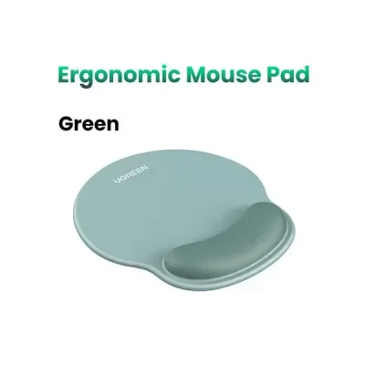 وسادة ماوس مريحة من UGREEN مع مسند للمعصم – LP668 (25245) - قاعدة مانعة للانزلاق لدعم المعصم بشكل مريح، مناسبة للاستخدام مع أجهزة الكمبيوتر المحمولة والمكتبية
