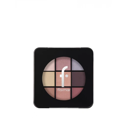 Flormar Follow Your Heart Eyeshadow Palette 001 Fallen Angel – 9-Color Eyeshadow Palette with Matte & Shimmer Finishes, Highly Pigmented, Blendable Formula, Long-Lasting Wear, Perfect for Creating Soft to Bold Eye Makeup Looks - Image 4